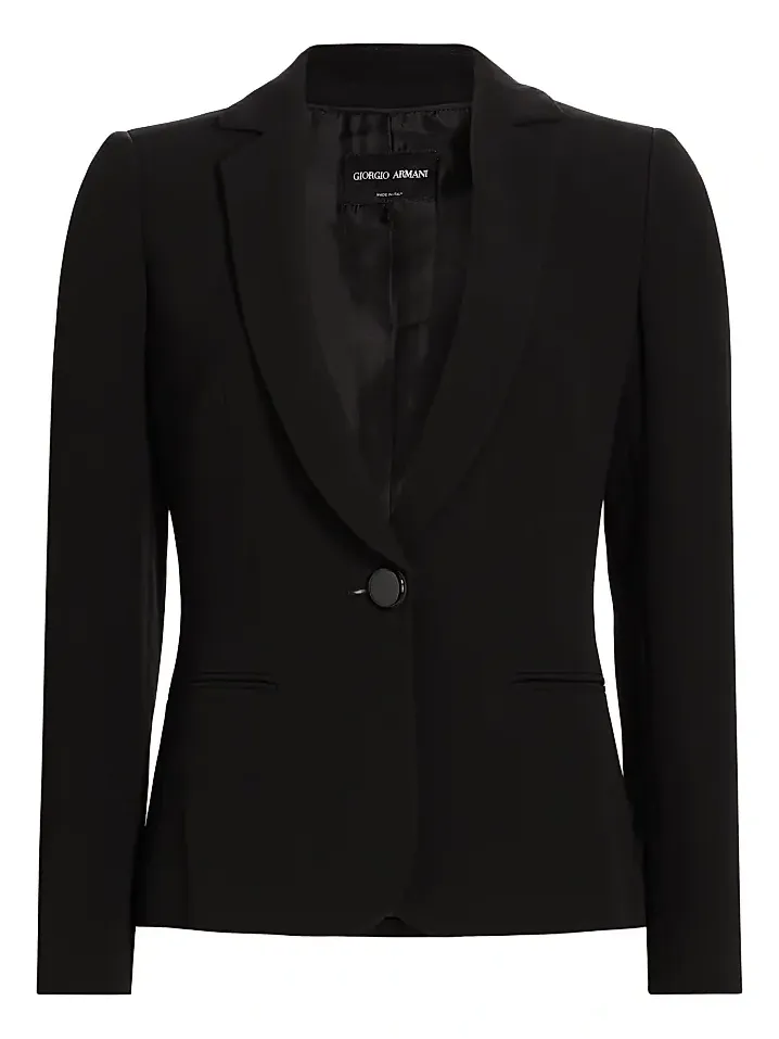Women's Silk One-Button Blazer Women's Silk One-Button Blazer