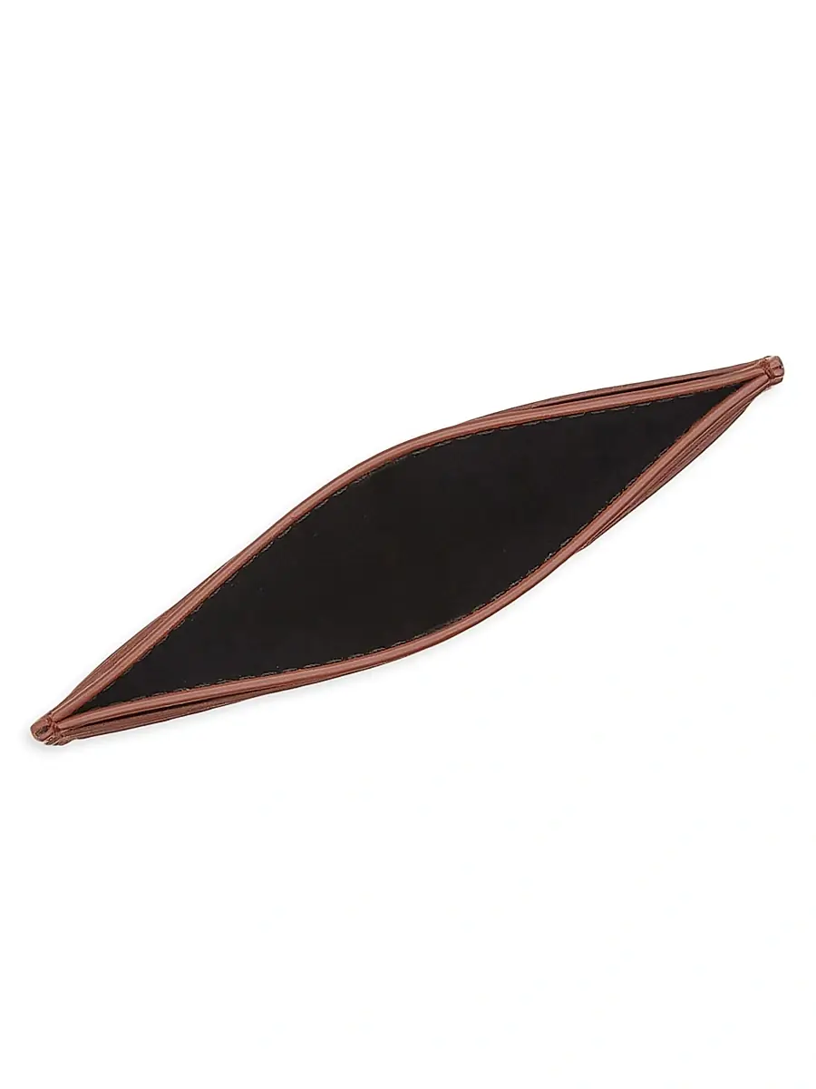 FERRAGAMO Men's Florence Leather Card Holder - New Cognac Nero | Thumbnail 2 FERRAGAMO Men's Florence Leather Card Holder - New Cognac Nero | Thumbnail 2