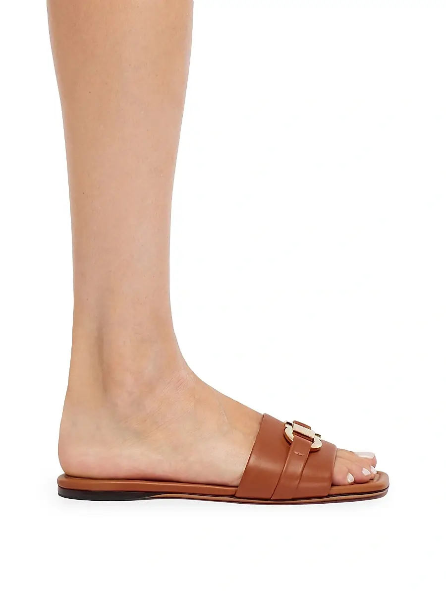Ferragamo Women's Leah Leather Gancini Sandals | Thumbnail 6 Ferragamo Women's Leah Leather Gancini Sandals | Thumbnail 6