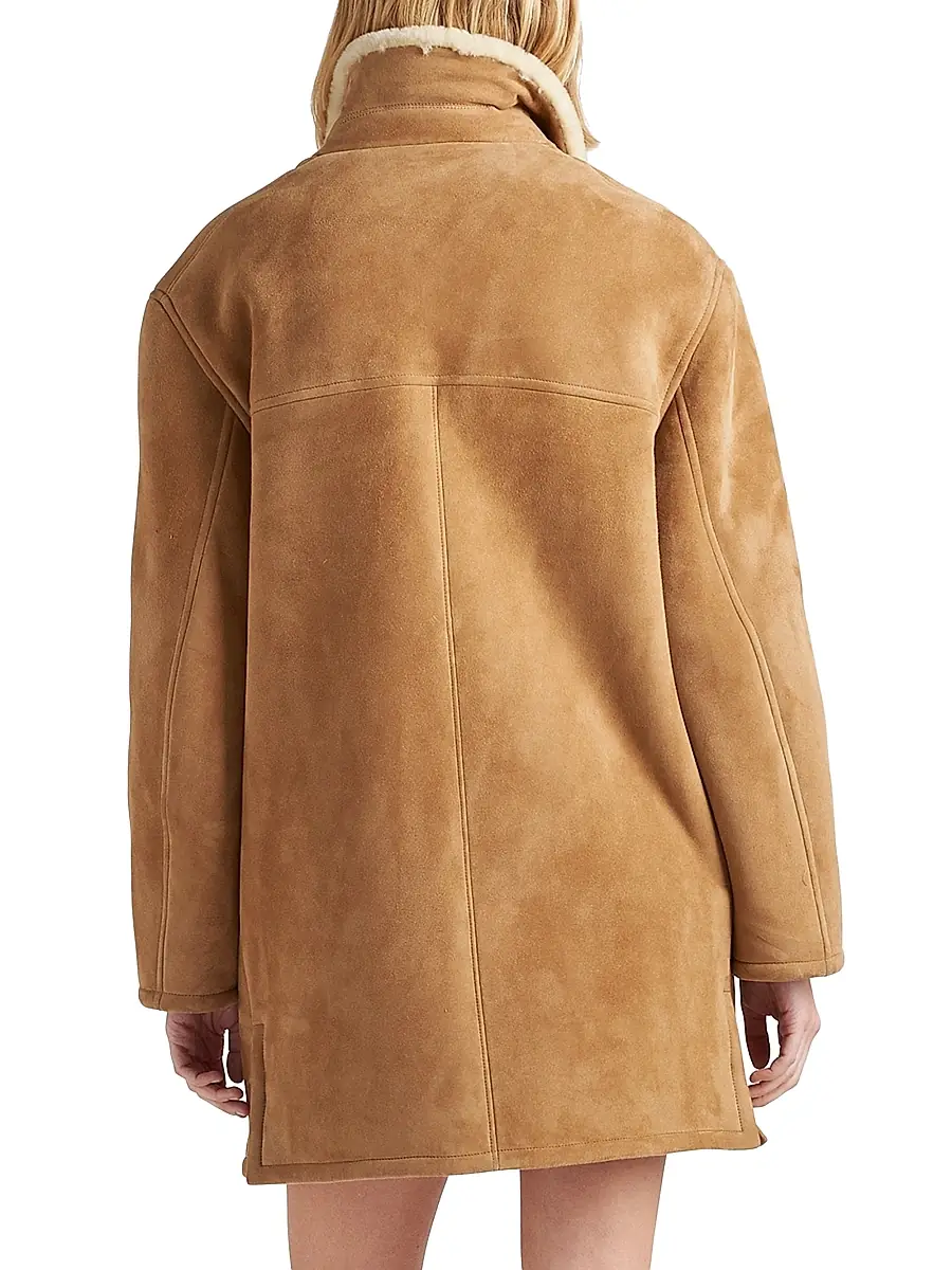 Prada Women's Shearling Coat - Brown | Thumbnail 3 Prada Women's Shearling Coat - Brown | Thumbnail 3