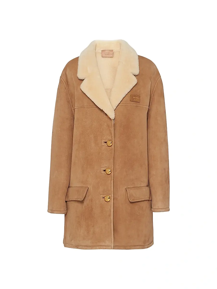 Women's Shearling Coat - Brown Women's Shearling Coat - Brown