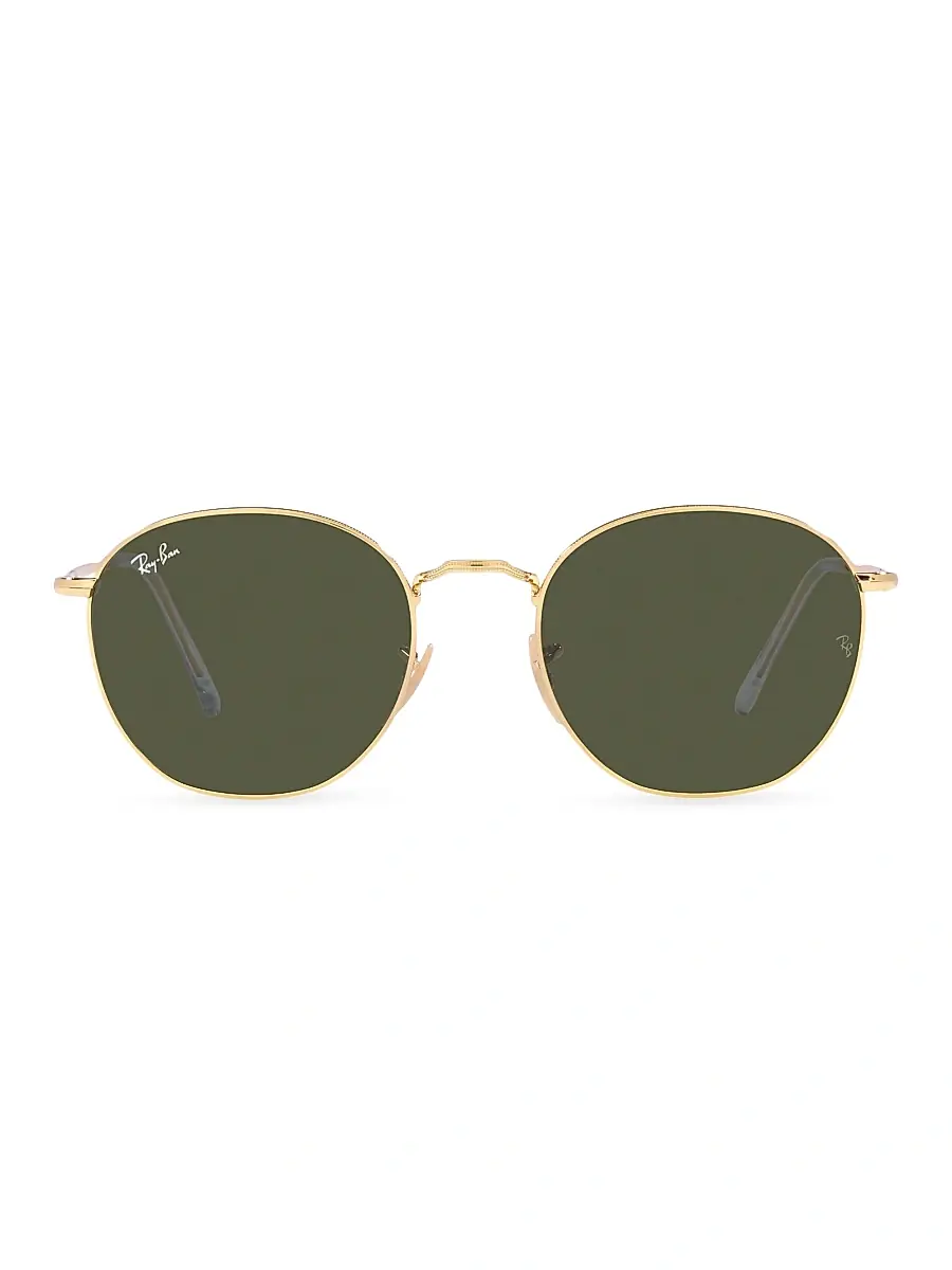 Ray-Ban Women's Round Metal Sunglasses - Gold | Image 1 Ray-Ban Women's Round Metal Sunglasses - Gold | Image 1