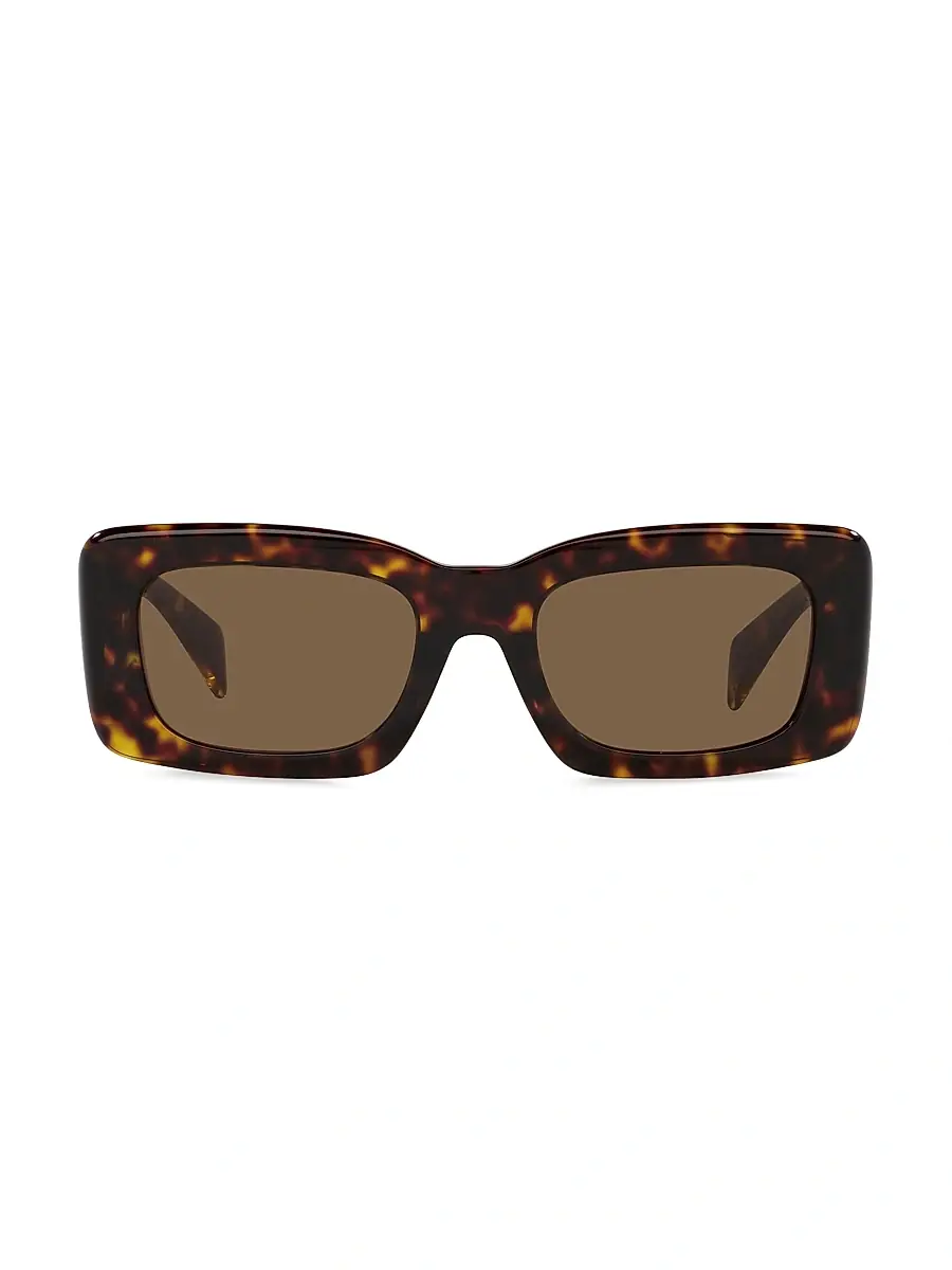 Versace Women's 54MM Rectangular Sunglasses - Havana | Image 1 Versace Women's 54MM Rectangular Sunglasses - Havana | Image 1
