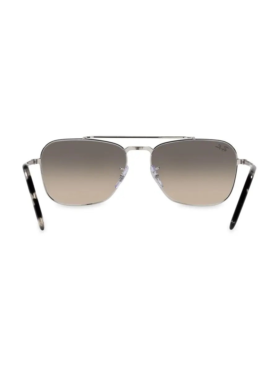 Ray-Ban Men's Italy Rb3636 58MM New Caravan Square Sunglasses - Silver | Thumbnail 5