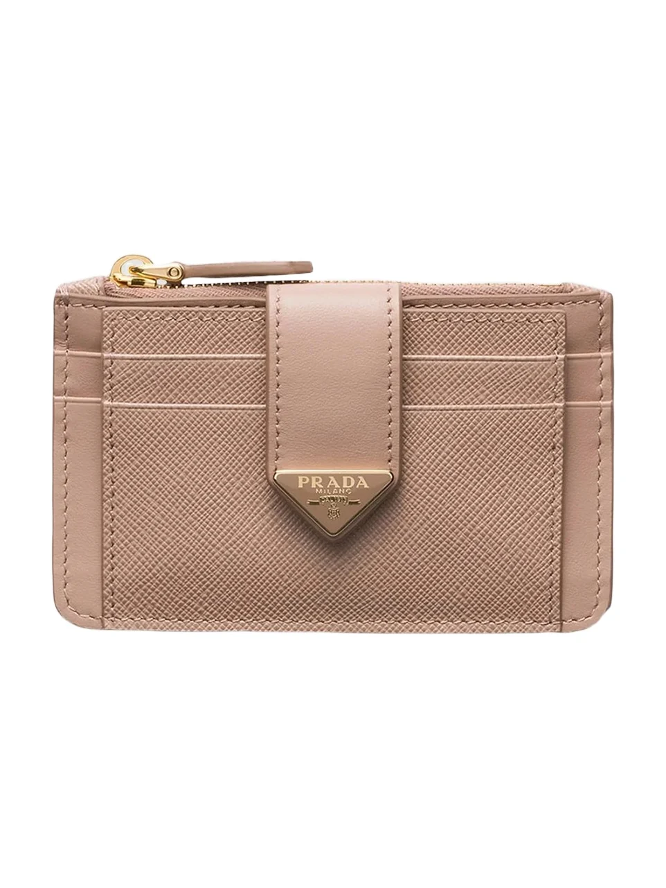 Women's Saffiano and Smooth Leather Card Holder
