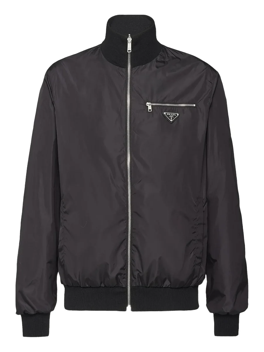 Men's Reversible Wool And Nylon Jacket - Black