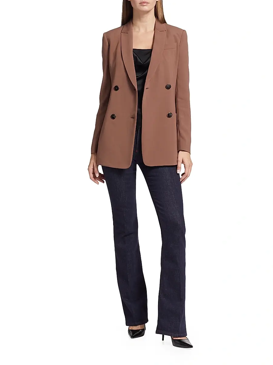 Giorgio Armani Women's Double-Breasted Cady Jacket | Thumbnail 2 Giorgio Armani Women's Double-Breasted Cady Jacket | Thumbnail 2