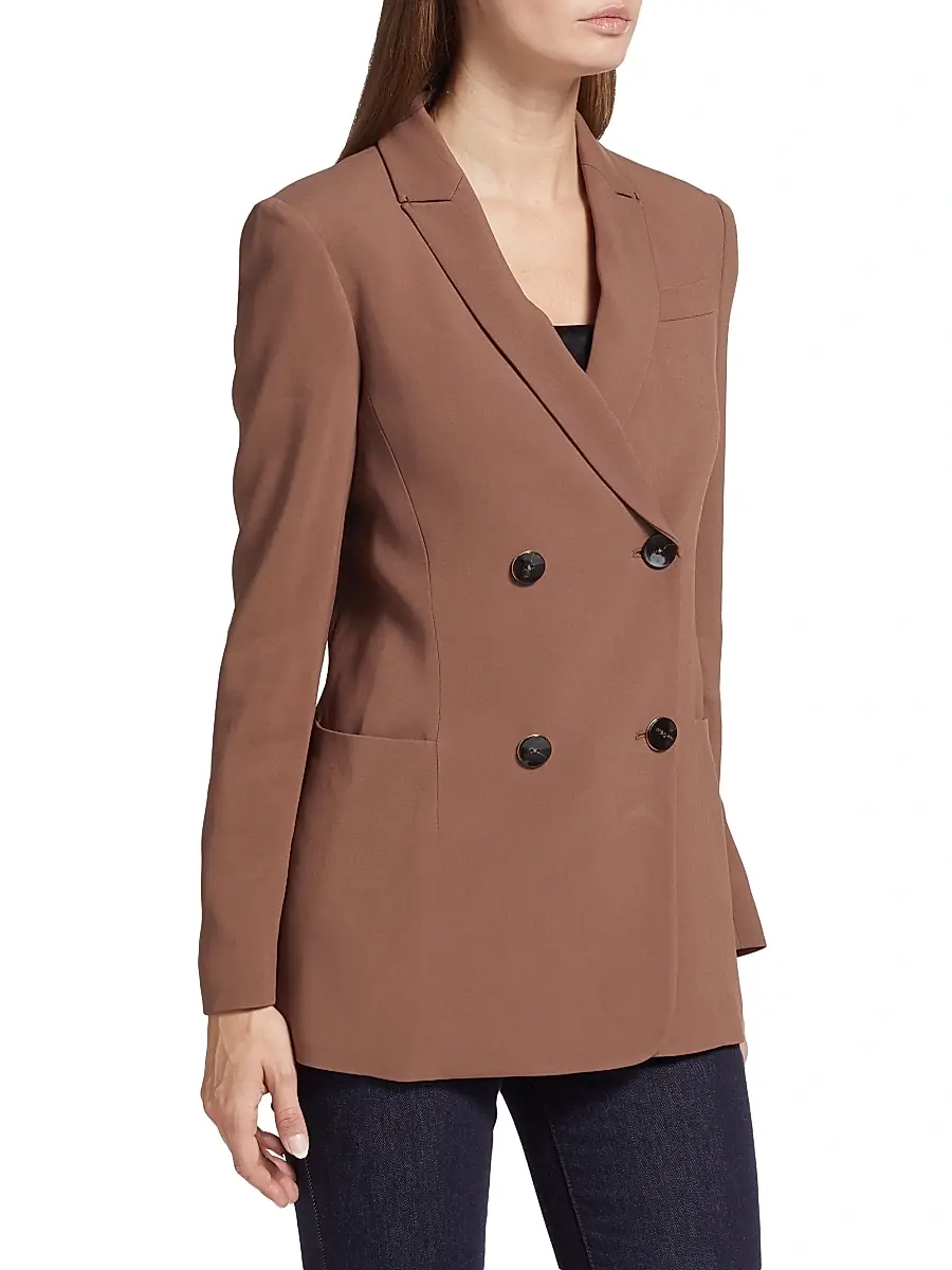 Giorgio Armani Women's Double-Breasted Cady Jacket | Thumbnail 4 Giorgio Armani Women's Double-Breasted Cady Jacket | Thumbnail 4