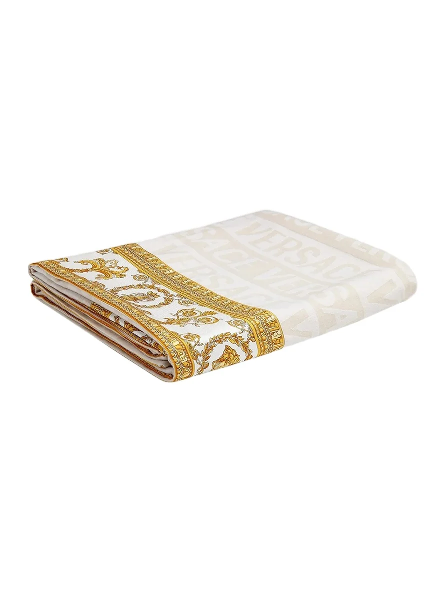 Versace Barocco Wool Robe Throw