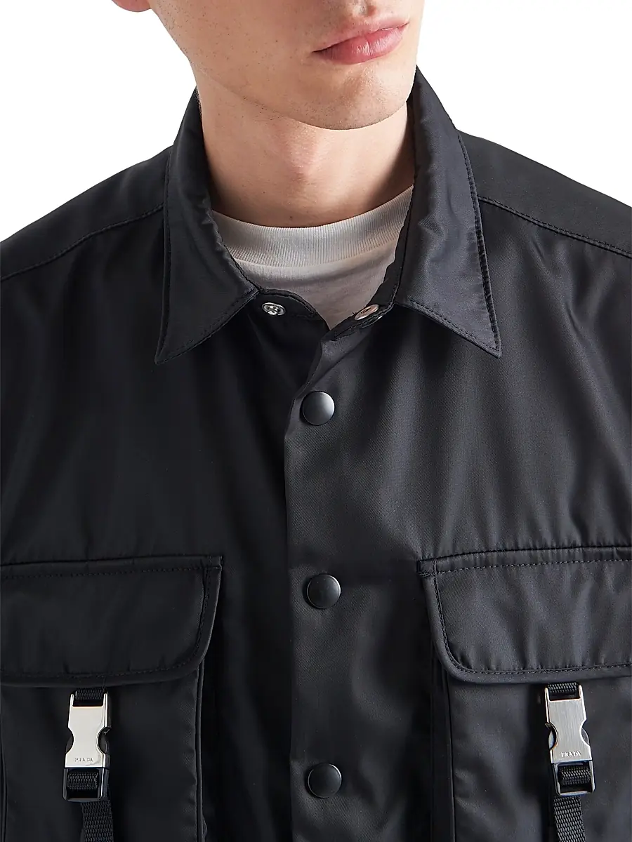 Prada Men's Re-Nylon Shirt | Thumbnail 3 Prada Men's Re-Nylon Shirt | Thumbnail 3