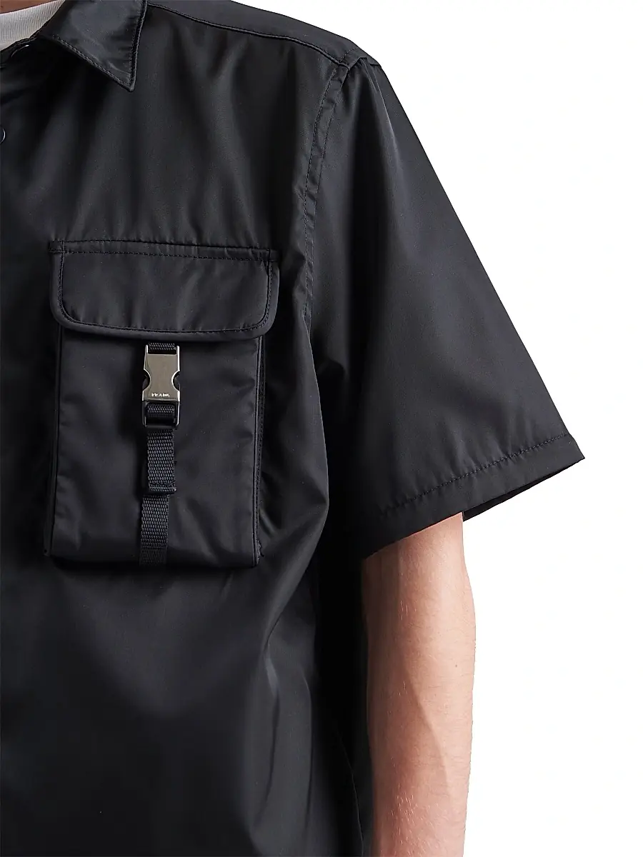 Prada Men's Re-Nylon Shirt | Thumbnail 4 Prada Men's Re-Nylon Shirt | Thumbnail 4