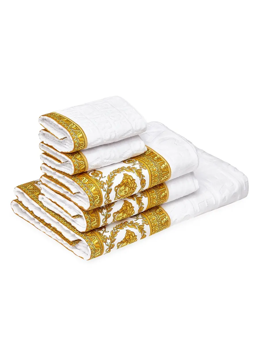 Versace Monogram Barocco 5-Piece Towel Set | Thumbnail 2 Versace Monogram Barocco 5-Piece Towel Set | Thumbnail 2