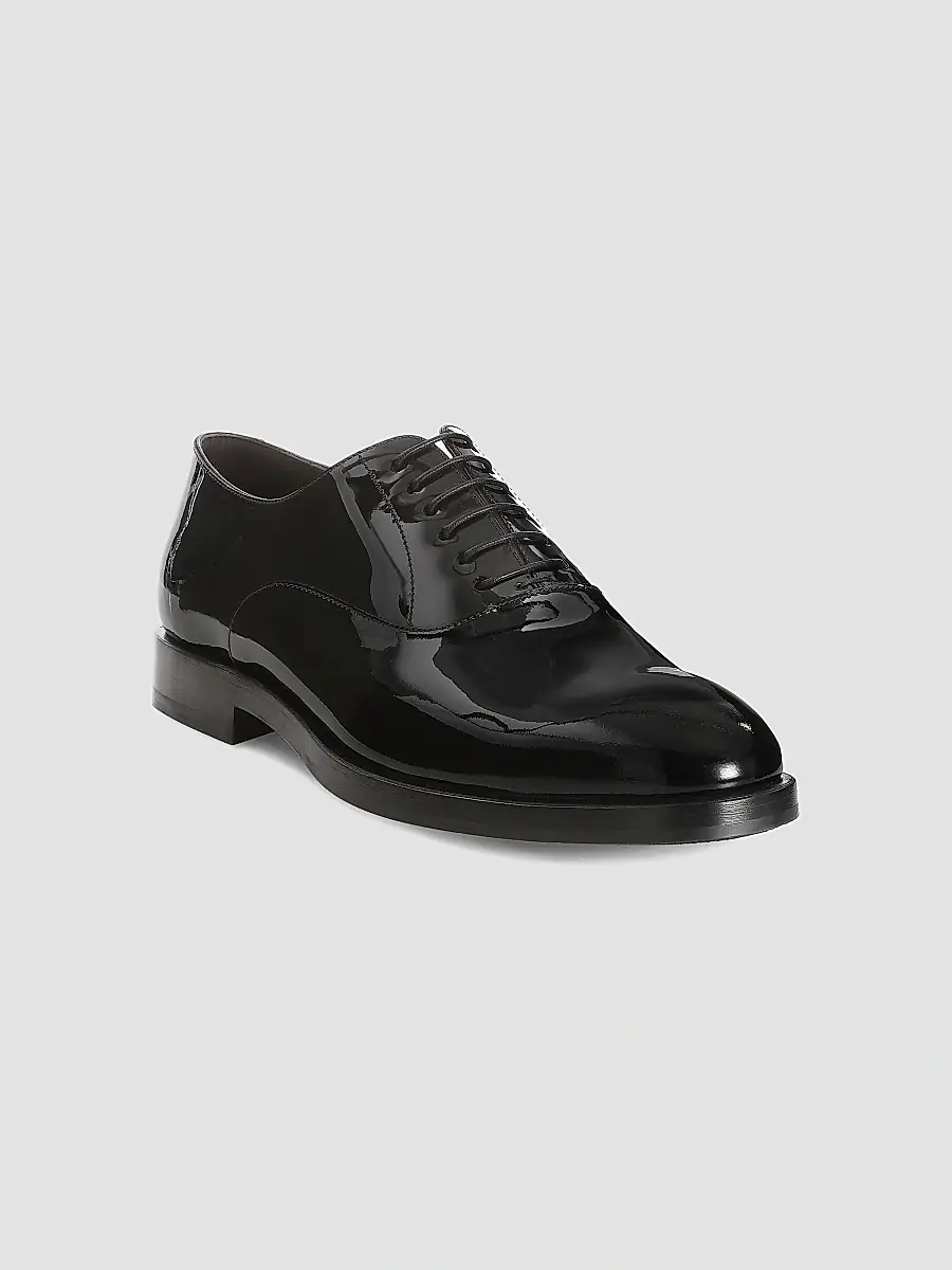 Brunello Cucinelli Men's Patent Leather Tuxedo Shoes | Thumbnail 2 Brunello Cucinelli Men's Patent Leather Tuxedo Shoes | Thumbnail 2