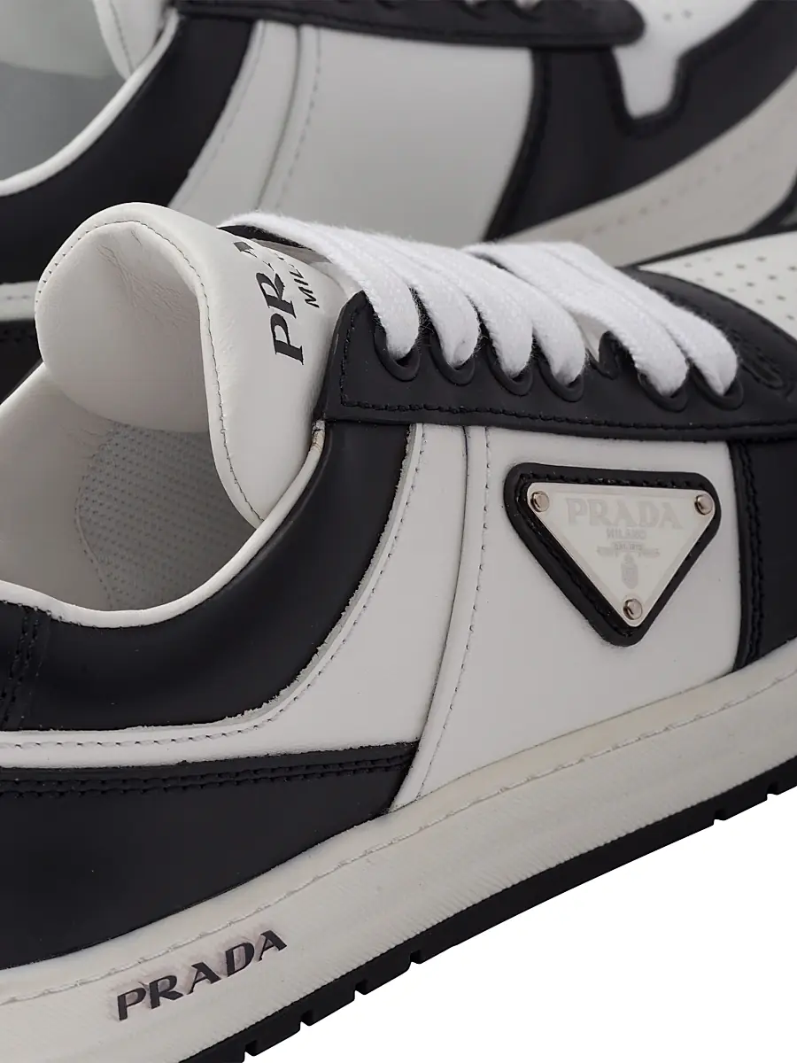 Prada Women's Downtown Perforated Leather Sneakers | Thumbnail 6 Prada Women's Downtown Perforated Leather Sneakers | Thumbnail 6