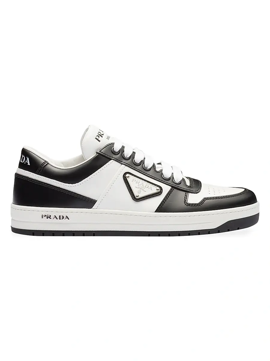 Prada Women's Downtown Perforated Leather Sneakers