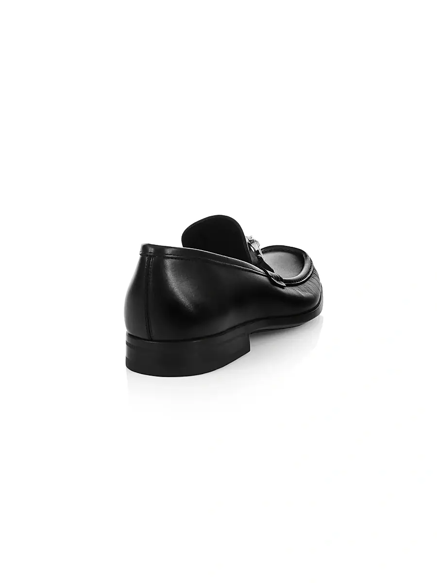 Ferragamo Men's Chris Horse-Bit Leather Loafers | Thumbnail 3 Ferragamo Men's Chris Horse-Bit Leather Loafers | Thumbnail 3
