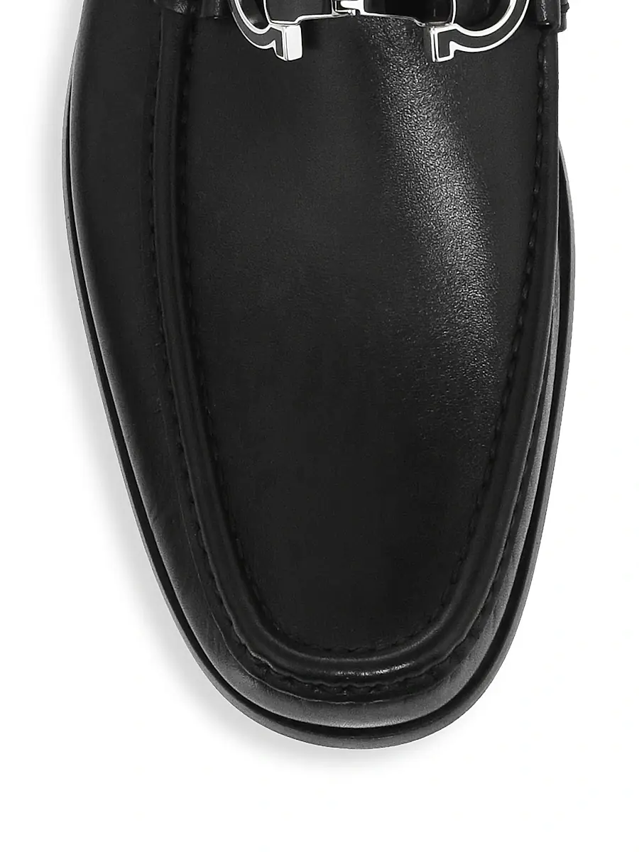 Ferragamo Men's Chris Horse-Bit Leather Loafers | Thumbnail 4 Ferragamo Men's Chris Horse-Bit Leather Loafers | Thumbnail 4