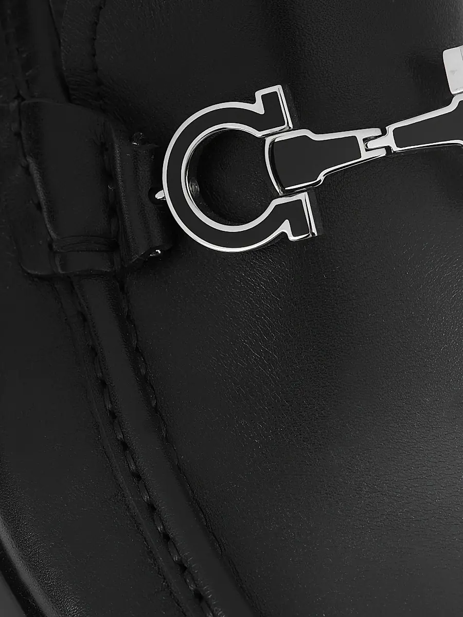 Ferragamo Men's Chris Horse-Bit Leather Loafers | Thumbnail 6 Ferragamo Men's Chris Horse-Bit Leather Loafers | Thumbnail 6