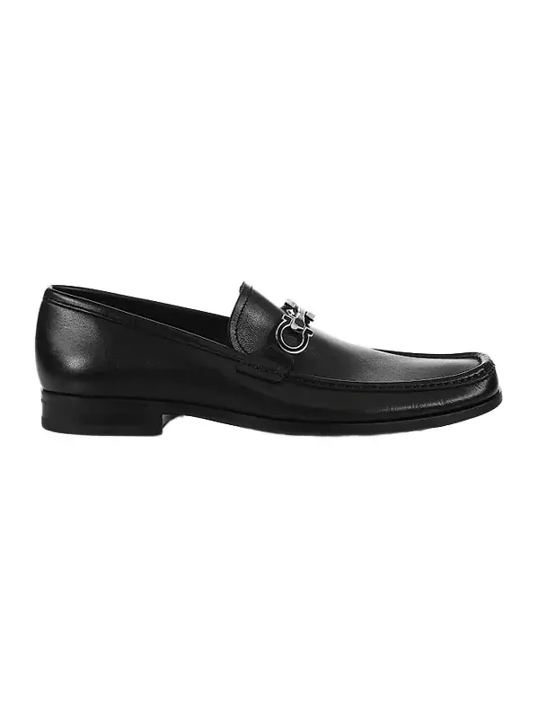 Ferragamo Men's Chris Horse-Bit Leather Loafers