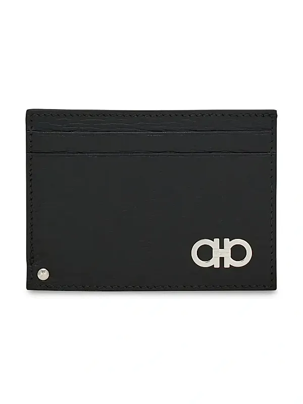 Men's Textured Leather Card Case Men's Textured Leather Card Case