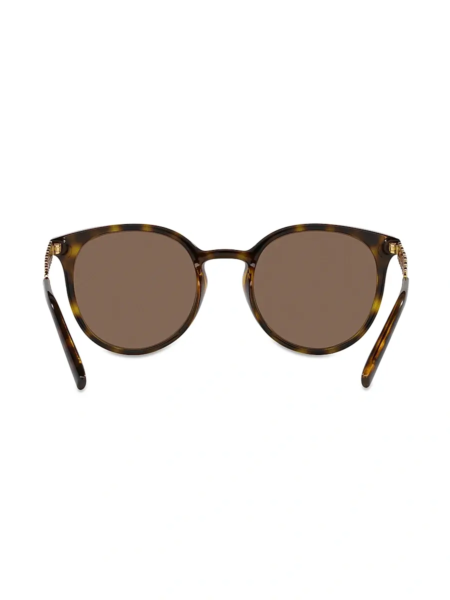 Dolce & Gabbana Women's 52MM Round Sunglasses - Havana | Thumbnail 7 Dolce & Gabbana Women's 52MM Round Sunglasses - Havana | Thumbnail 7