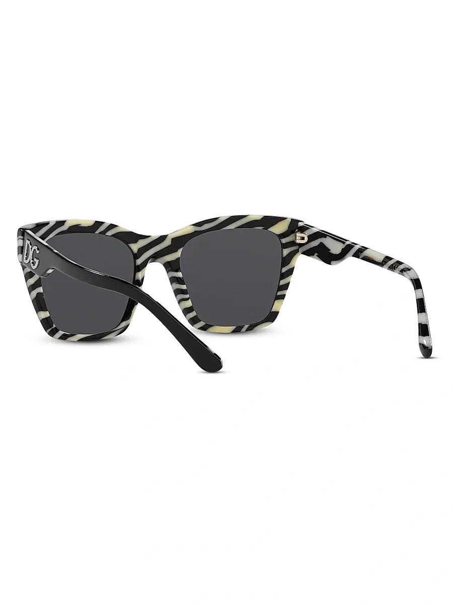 Dolce & Gabbana Women's 53MM Square Sunglasses - Grey Mirror | Thumbnail 6 Dolce & Gabbana Women's 53MM Square Sunglasses - Grey Mirror | Thumbnail 6