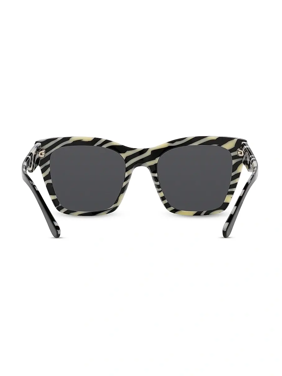 Dolce & Gabbana Women's 53MM Square Sunglasses - Grey Mirror | Thumbnail 7 Dolce & Gabbana Women's 53MM Square Sunglasses - Grey Mirror | Thumbnail 7
