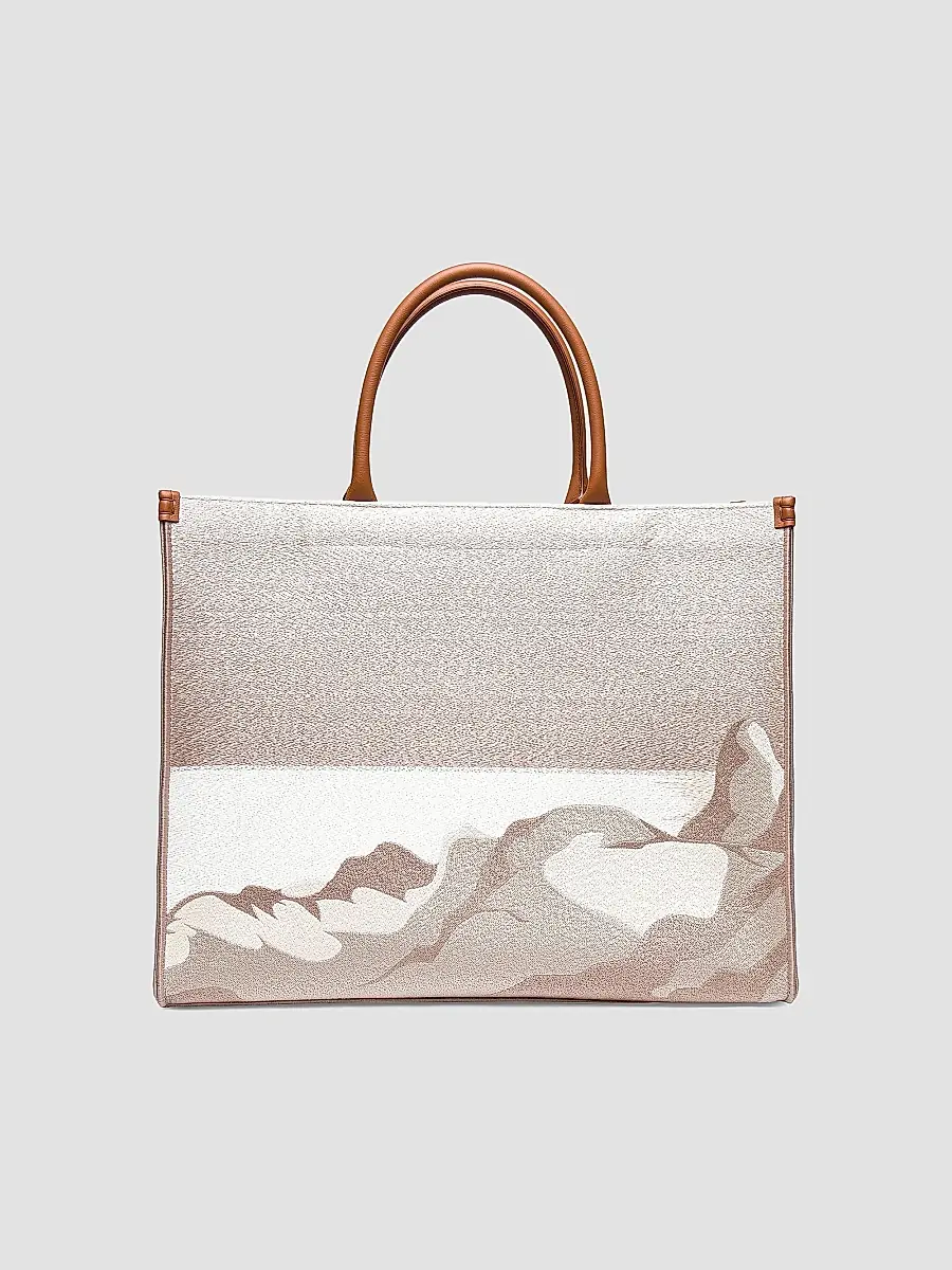 Santoni Women's Embroidered Shopper Tote Bag | Thumbnail 4 Santoni Women's Embroidered Shopper Tote Bag | Thumbnail 4