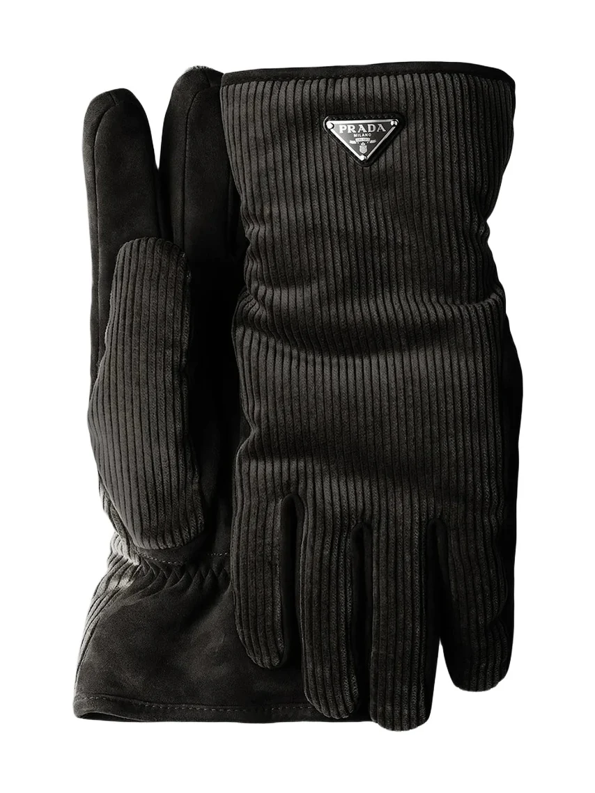 Prada Men's Corduroy Gloves