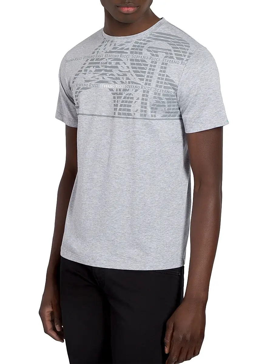 Stefano Ricci Men's Crewneck T-Shirt | Thumbnail 2 Stefano Ricci Men's Crewneck T-Shirt | Thumbnail 2