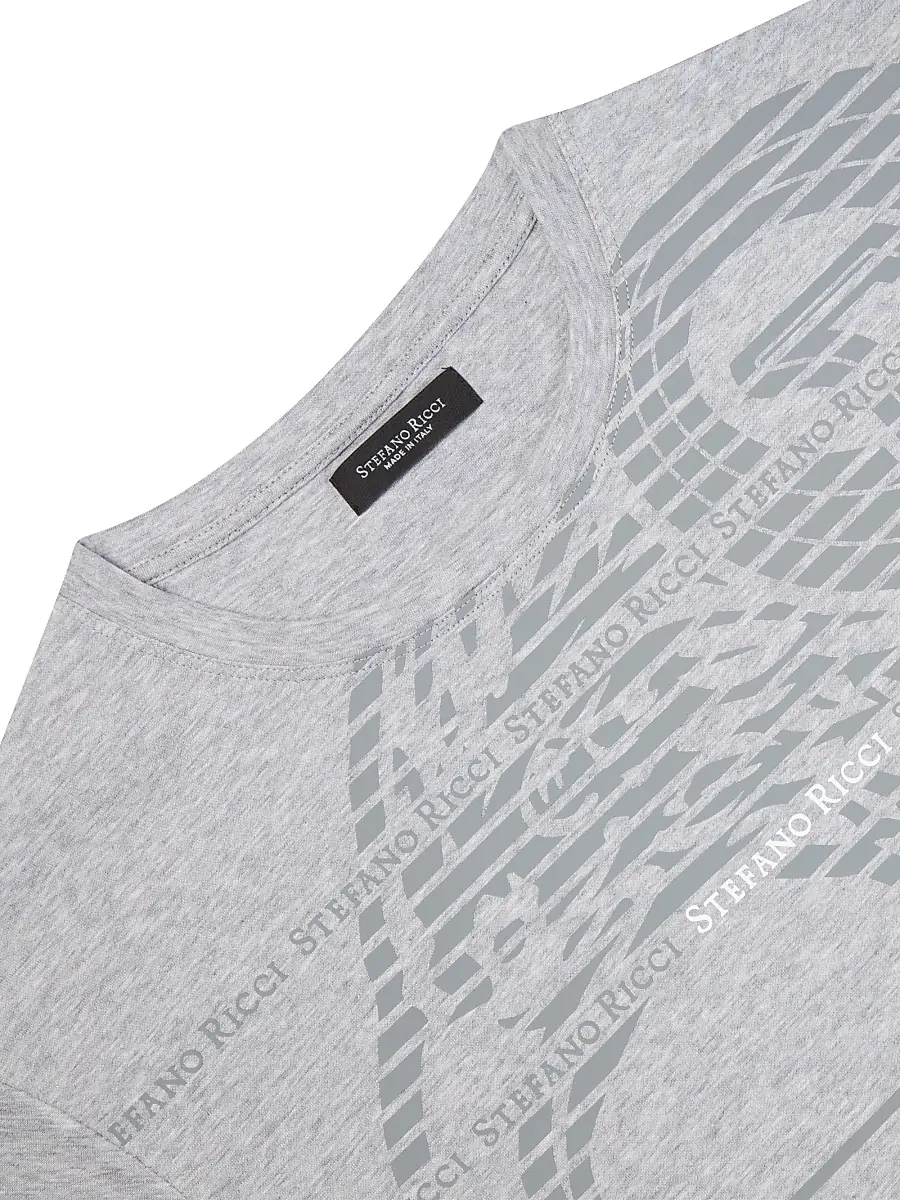 Stefano Ricci Men's Crewneck T-Shirt | Thumbnail 4 Stefano Ricci Men's Crewneck T-Shirt | Thumbnail 4