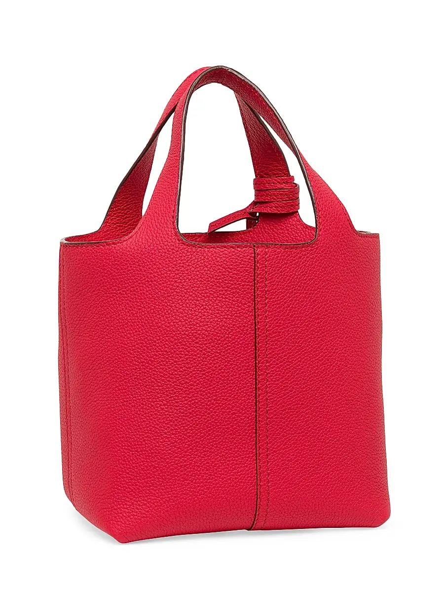 Santoni Women's Mini Chapelier Leather Tote Bag | Thumbnail 4 Santoni Women's Mini Chapelier Leather Tote Bag | Thumbnail 4