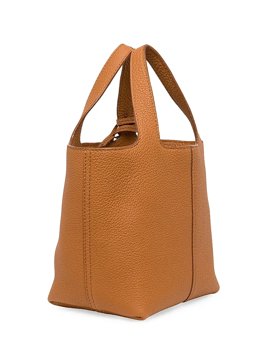 Santoni Women's Mini Chapelier Leather Tote Bag | Thumbnail 3 Santoni Women's Mini Chapelier Leather Tote Bag | Thumbnail 3