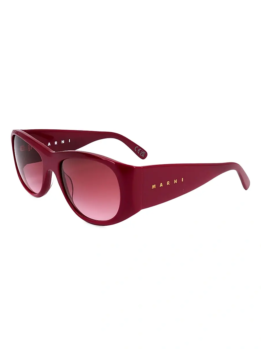 Marni Women's Orinoco River Round Sunglasses - Burgundy | Thumbnail 2 Marni Women's Orinoco River Round Sunglasses - Burgundy | Thumbnail 2