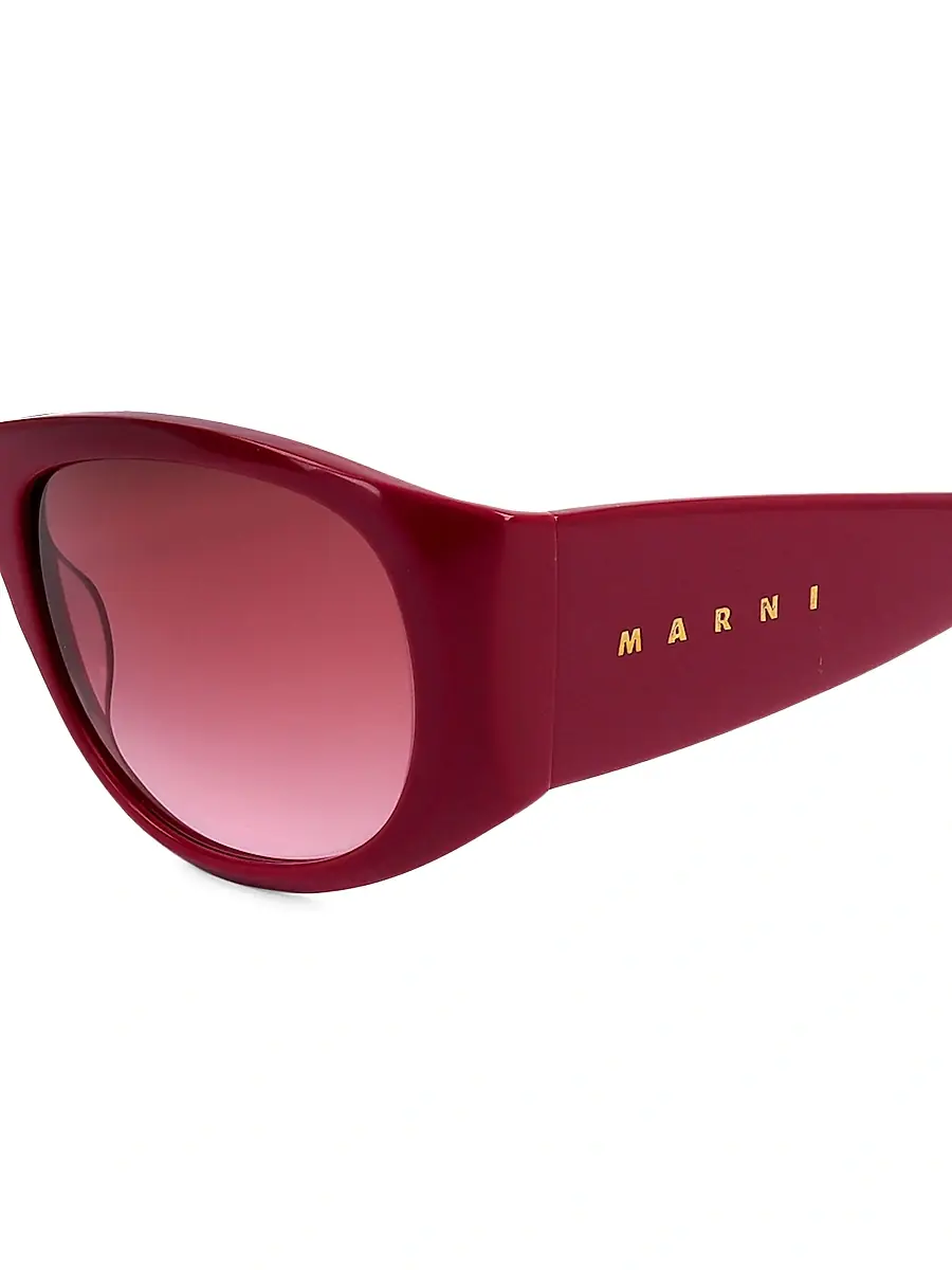 Marni Women's Orinoco River Round Sunglasses - Burgundy | Thumbnail 3 Marni Women's Orinoco River Round Sunglasses - Burgundy | Thumbnail 3