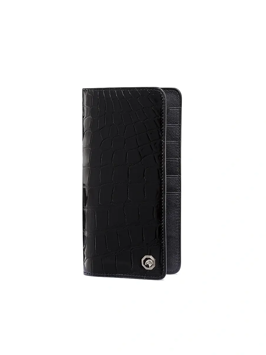 Stefano Ricci Men's Diamante Crocodile And Calfskin Bifold Wallet - Black | Thumbnail 3 Stefano Ricci Men's Diamante Crocodile And Calfskin Bifold Wallet - Black | Thumbnail 3