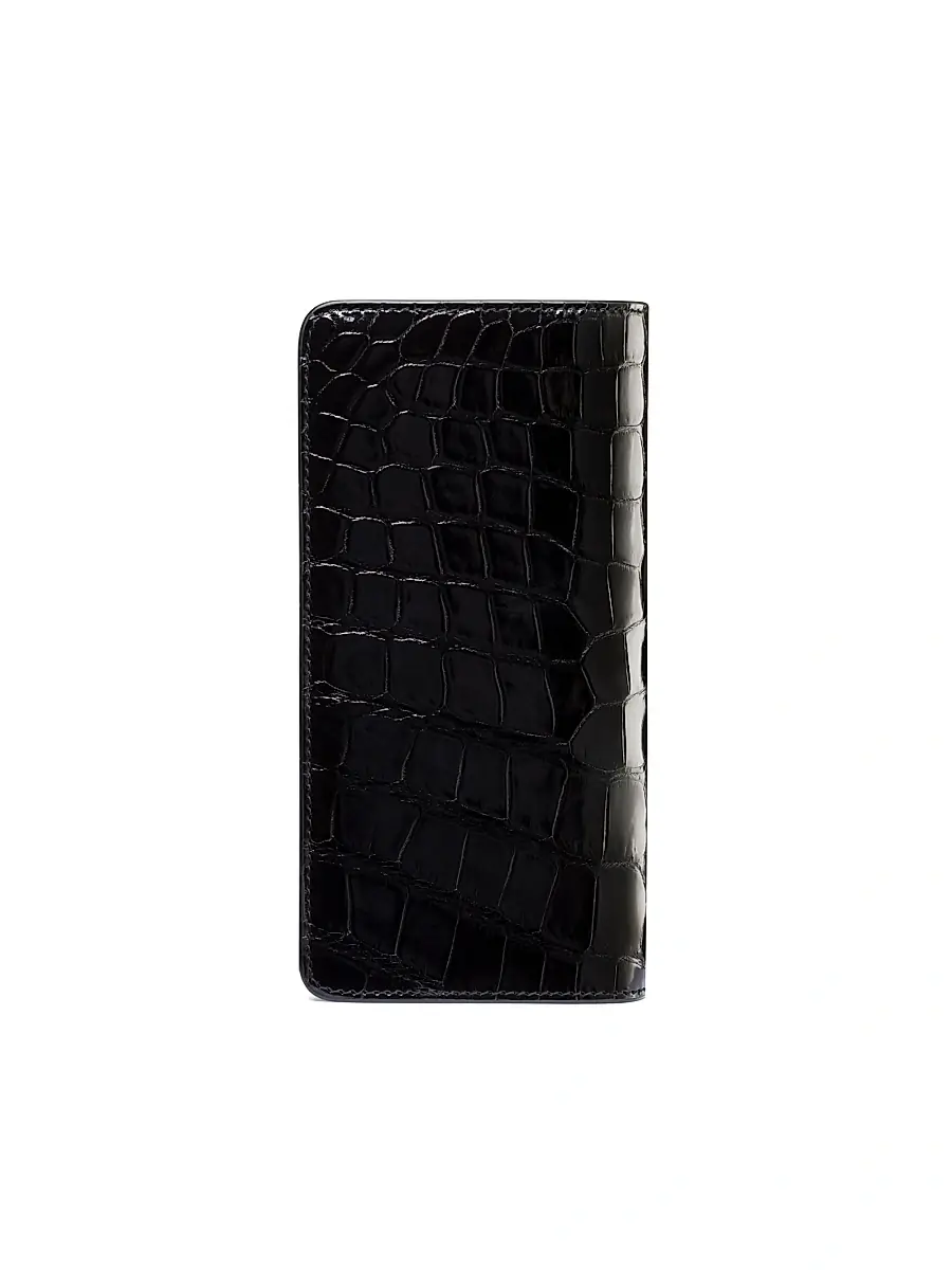 Stefano Ricci Men's Diamante Crocodile And Calfskin Bifold Wallet - Black | Thumbnail 5 Stefano Ricci Men's Diamante Crocodile And Calfskin Bifold Wallet - Black | Thumbnail 5