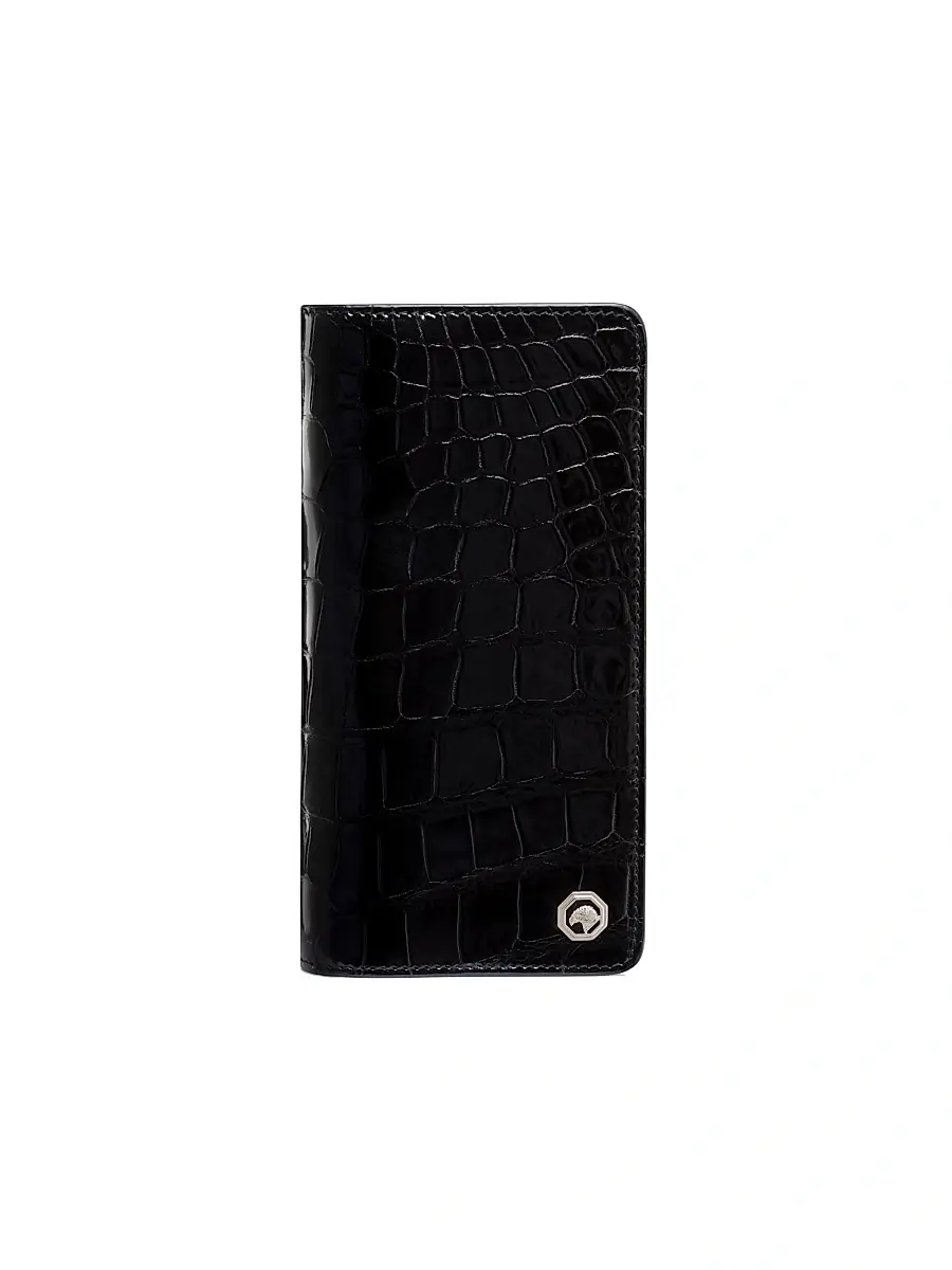 Stefano Ricci Men's Diamante Crocodile And Calfskin Bifold Wallet - Black | Thumbnail 6 Stefano Ricci Men's Diamante Crocodile And Calfskin Bifold Wallet - Black | Thumbnail 6