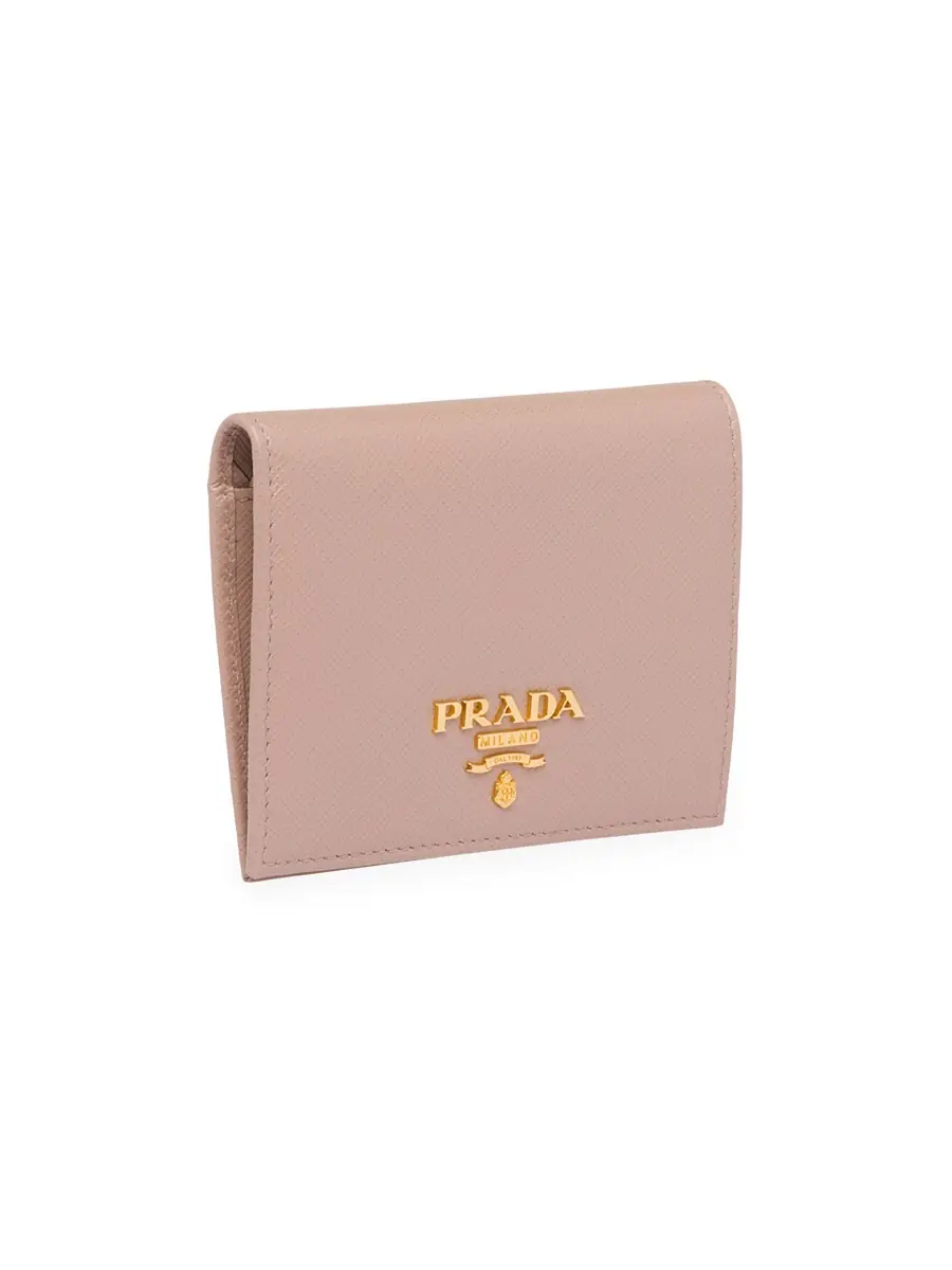 Prada Women's Saffiano Leather Wallet - Pink | Image 1 Prada Women's Saffiano Leather Wallet - Pink | Image 1