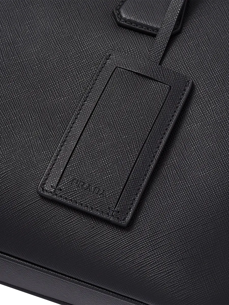 Prada Men's Saffiano Leather Work Bag - Black | Thumbnail 6 Prada Men's Saffiano Leather Work Bag - Black | Thumbnail 6