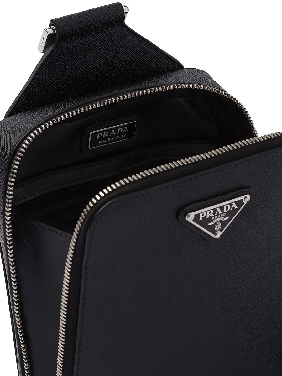 Prada Men's Brique Saffiano Leather Bag | Thumbnail 4 Prada Men's Brique Saffiano Leather Bag | Thumbnail 4