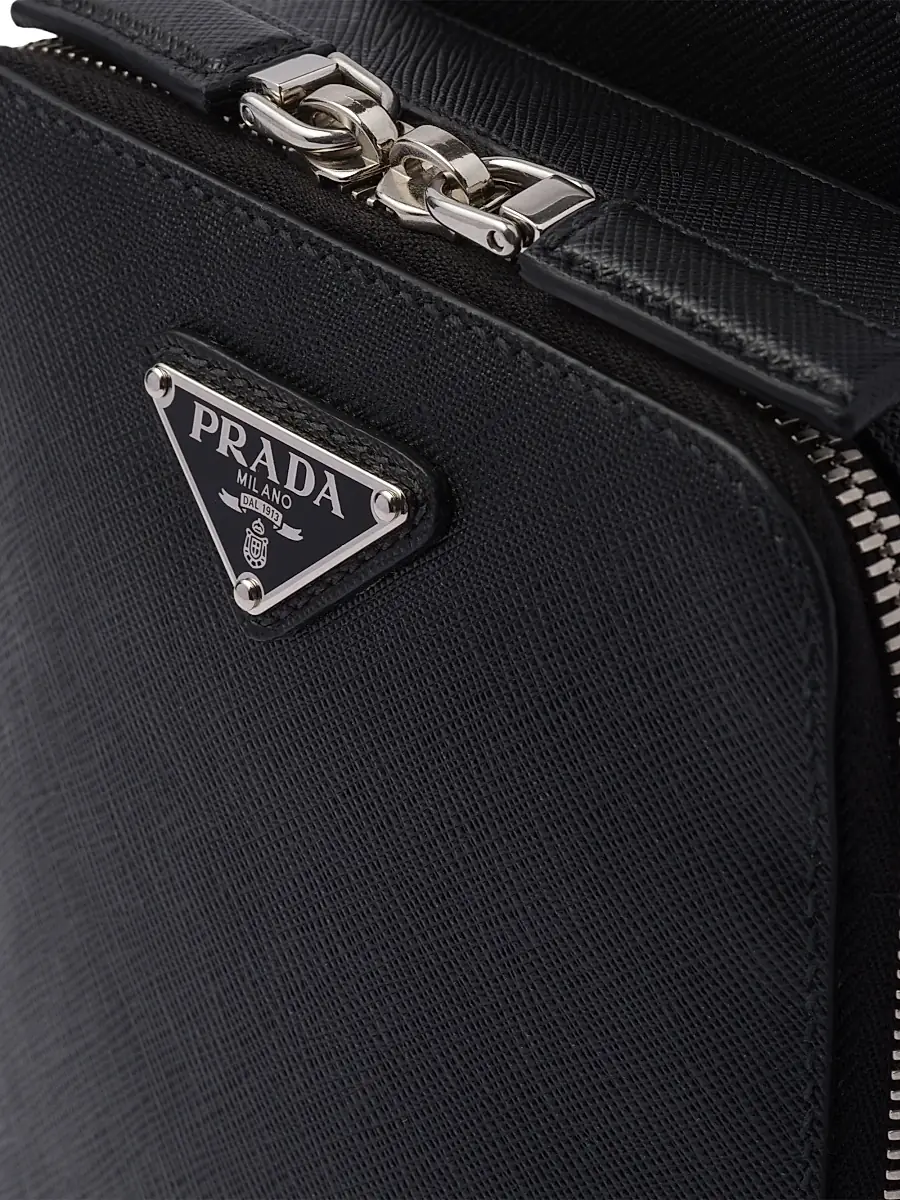 Prada Men's Brique Saffiano Leather Bag | Thumbnail 5 Prada Men's Brique Saffiano Leather Bag | Thumbnail 5