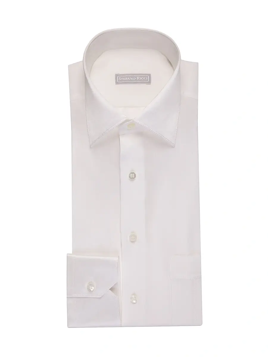 Stefano Ricci Men's Handmade Torino Shirt - Black | Image 1 Stefano Ricci Men's Handmade Torino Shirt - Black | Image 1
