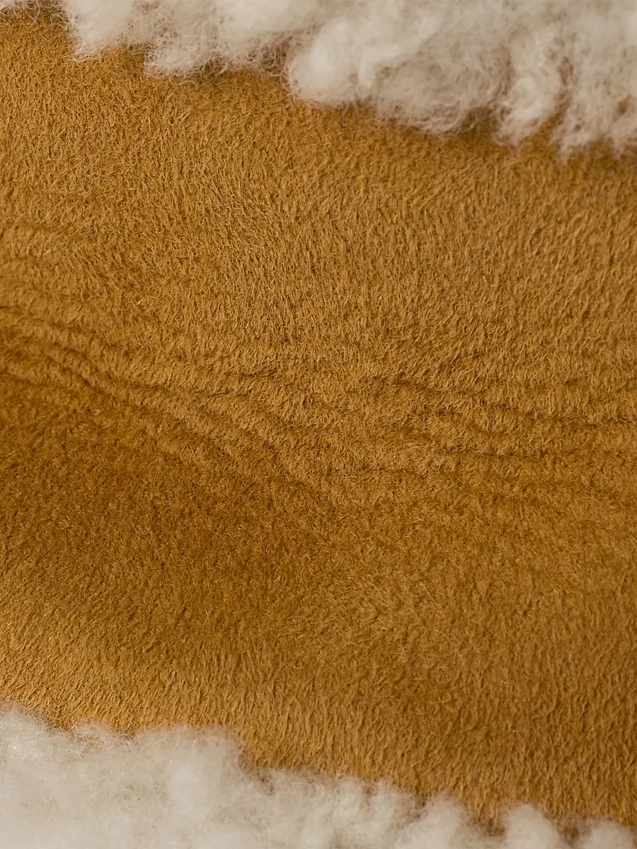 Prada Women's Suede Shearling Bucket Hat - Beige Khaki | Thumbnail 4 Prada Women's Suede Shearling Bucket Hat - Beige Khaki | Thumbnail 4