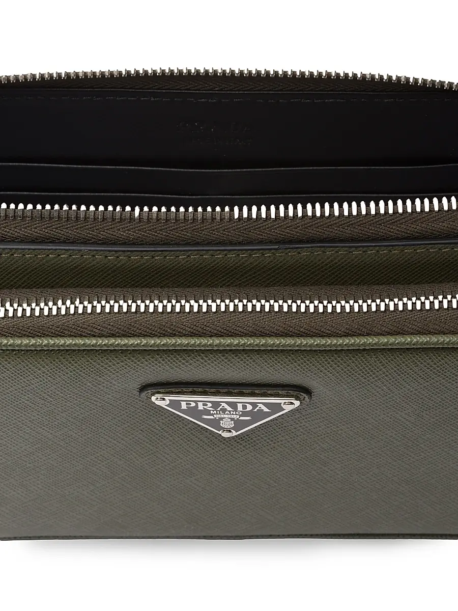 Prada Men's Saffiano Leather Belt Bag - Light Blue | Thumbnail 4