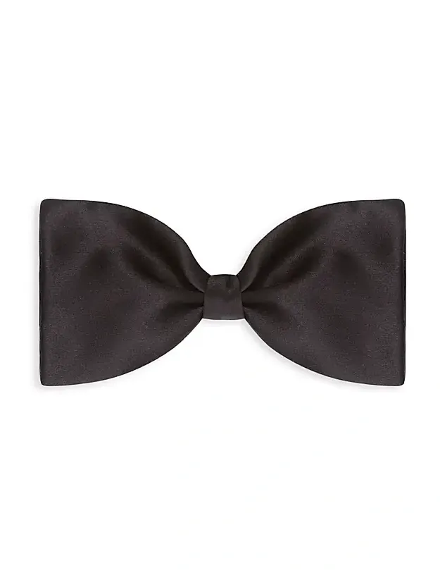 Men's Silk Self Bow-Tie