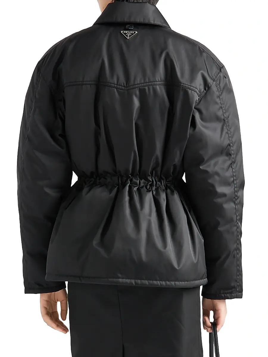 Prada Women's Nylon Down Jacket - Black | Thumbnail 3 Prada Women's Nylon Down Jacket - Black | Thumbnail 3