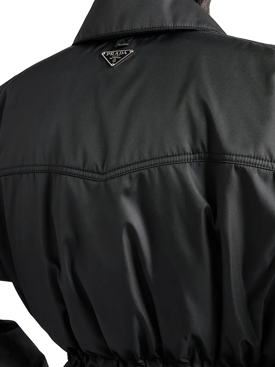 Prada Women's Nylon Down Jacket - Black | Thumbnail 5 Prada Women's Nylon Down Jacket - Black | Thumbnail 5
