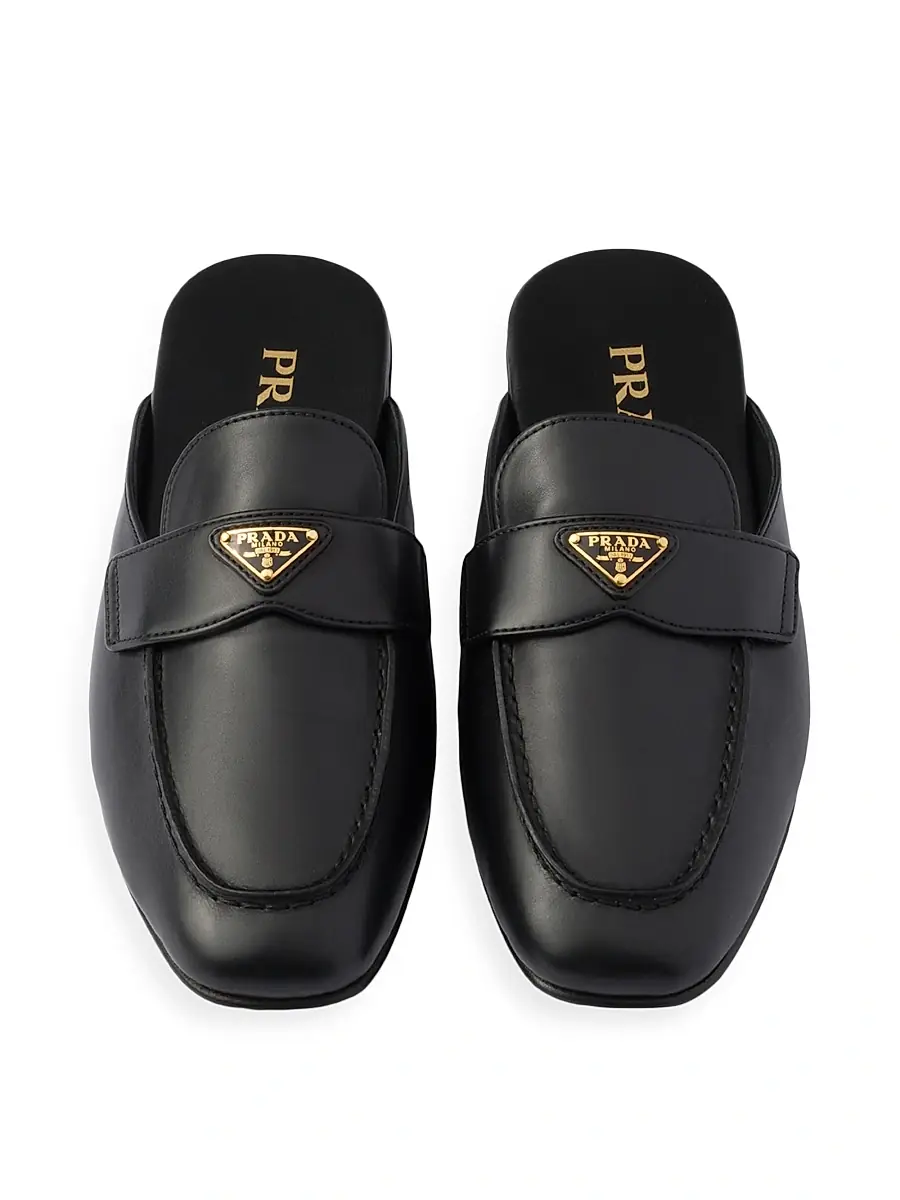 Prada Women's Leather Mules | Thumbnail 2 Prada Women's Leather Mules | Thumbnail 2