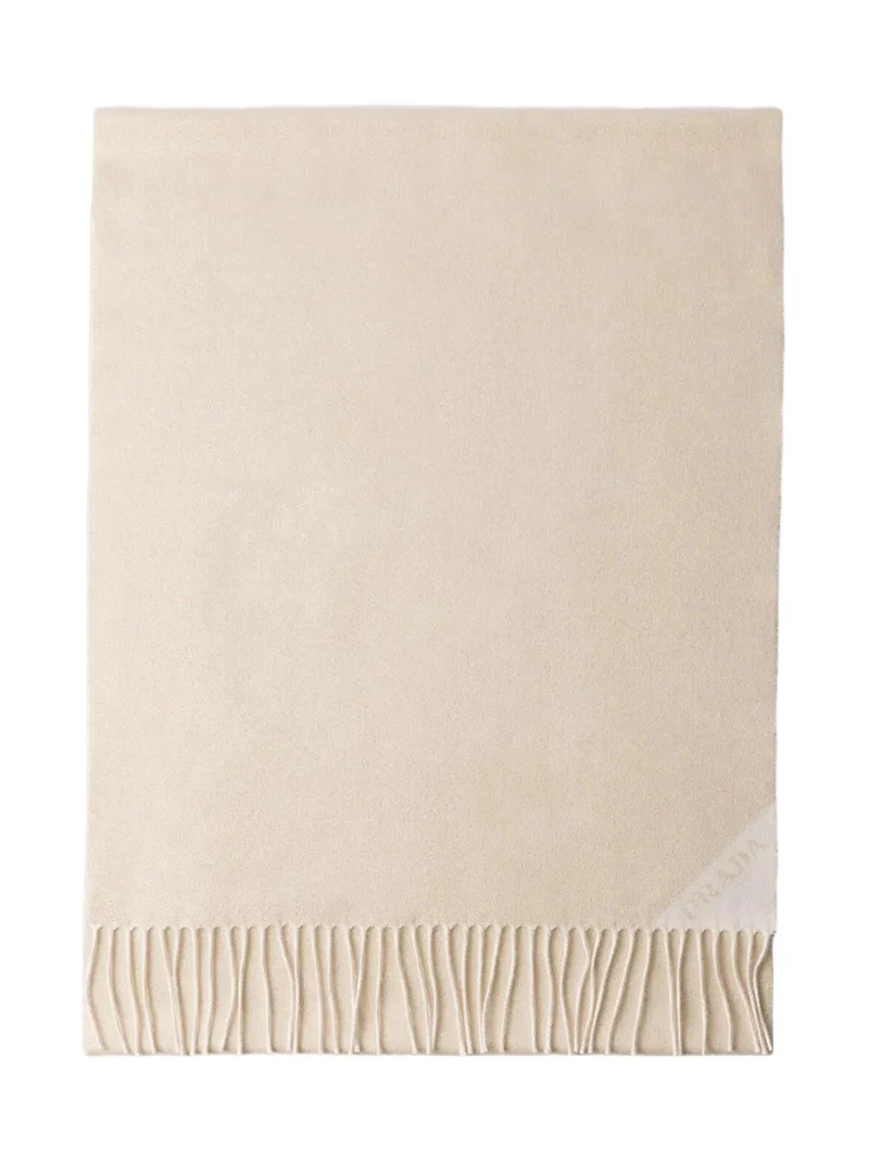Prada Women's Jacquard Evening Silk, Cashmere and Lurex Scarf - Gold